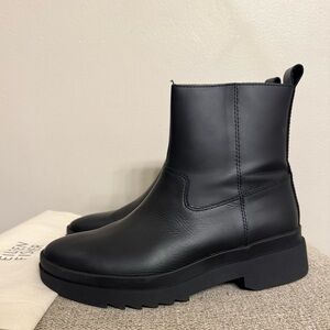 EILEEN FISHER Floyd Waterproot Leather Bootie